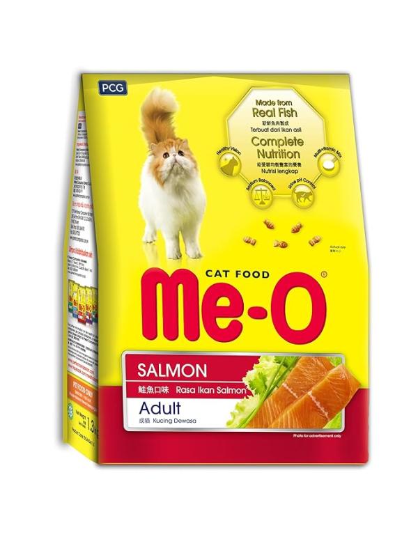 Me-O Adult Dry Cat Food Salmon Flavor,1.1 Kg