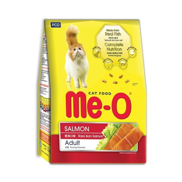 Me-O Adult Dry Cat Food, Salmon Flavor, 7 Kg