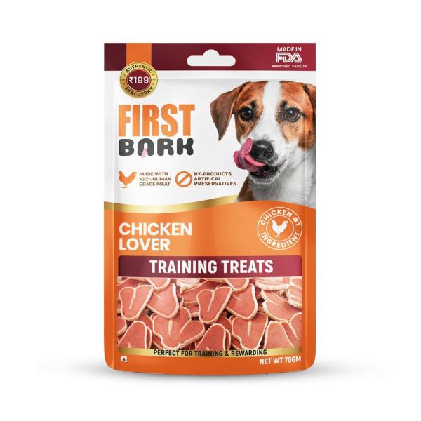 First Bark Dog Treats for Adult Dog & Puppy – Training Treats Bite-Sized Chicken Jerky for Dogs, Small Dogs & Shih Tzu | Puppy Treats & Dog Snacks 