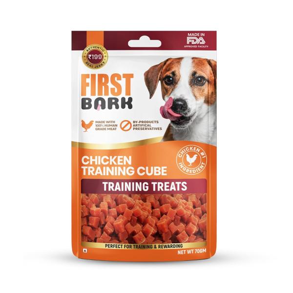 First Bark Dog Treats for Adult Dog & Puppy – Training Treats Bite-Sized Chicken Jerky for Dogs, Small Dogs & Shih Tzu | Puppy Treats & Dog Snacks