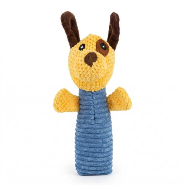 Squeaky Plush Dog Toy with Crinkle Body | Soft Chew & Interactive Toy for Puppies & Small Dogs